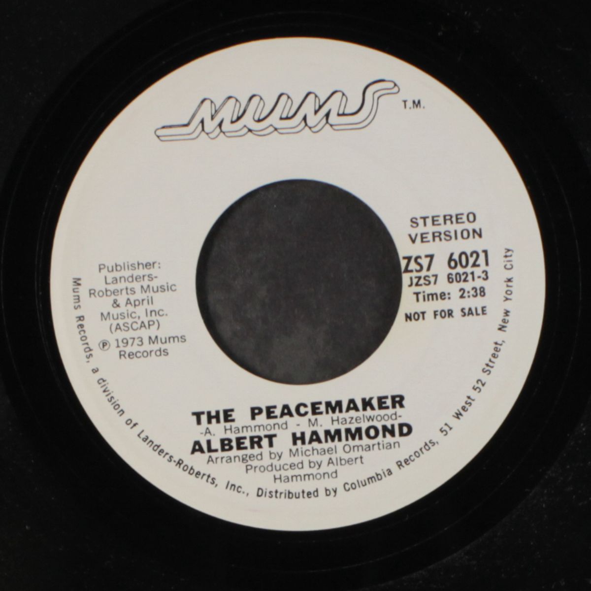 the peacemaker by ALBERT HAMMOND