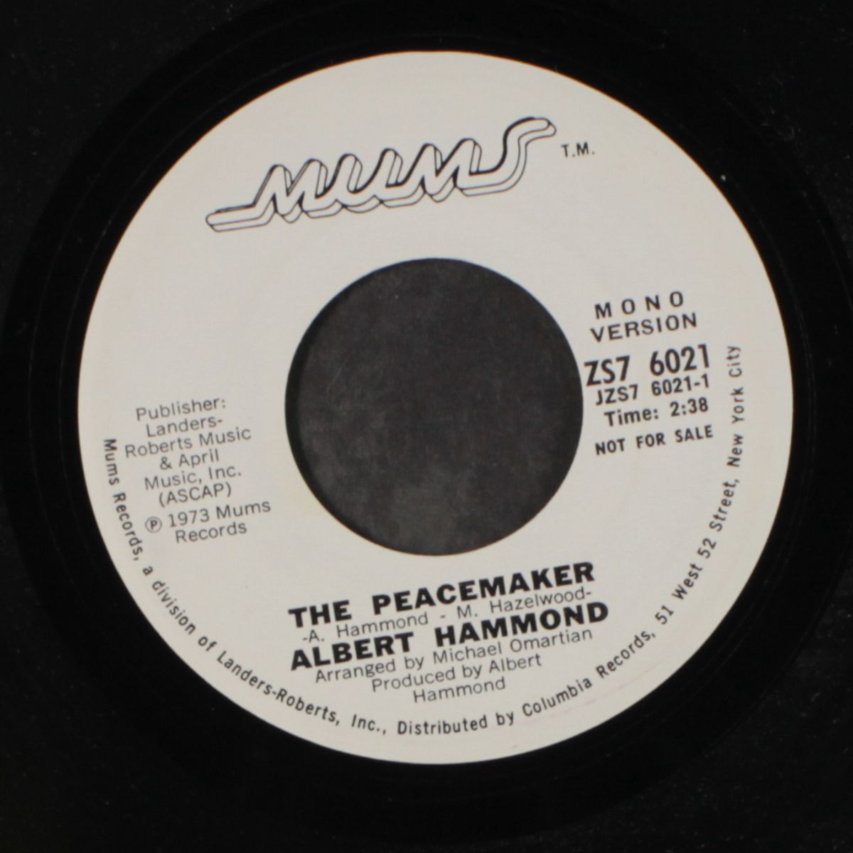 the peacemaker by ALBERT HAMMOND
