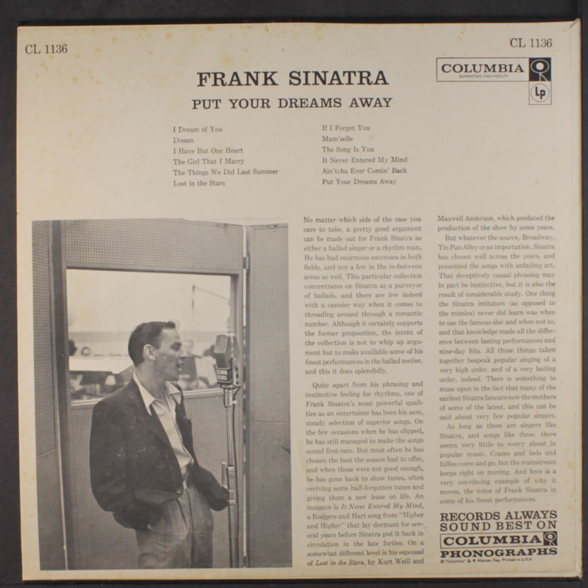 put your dreams away by FRANK SINATRA