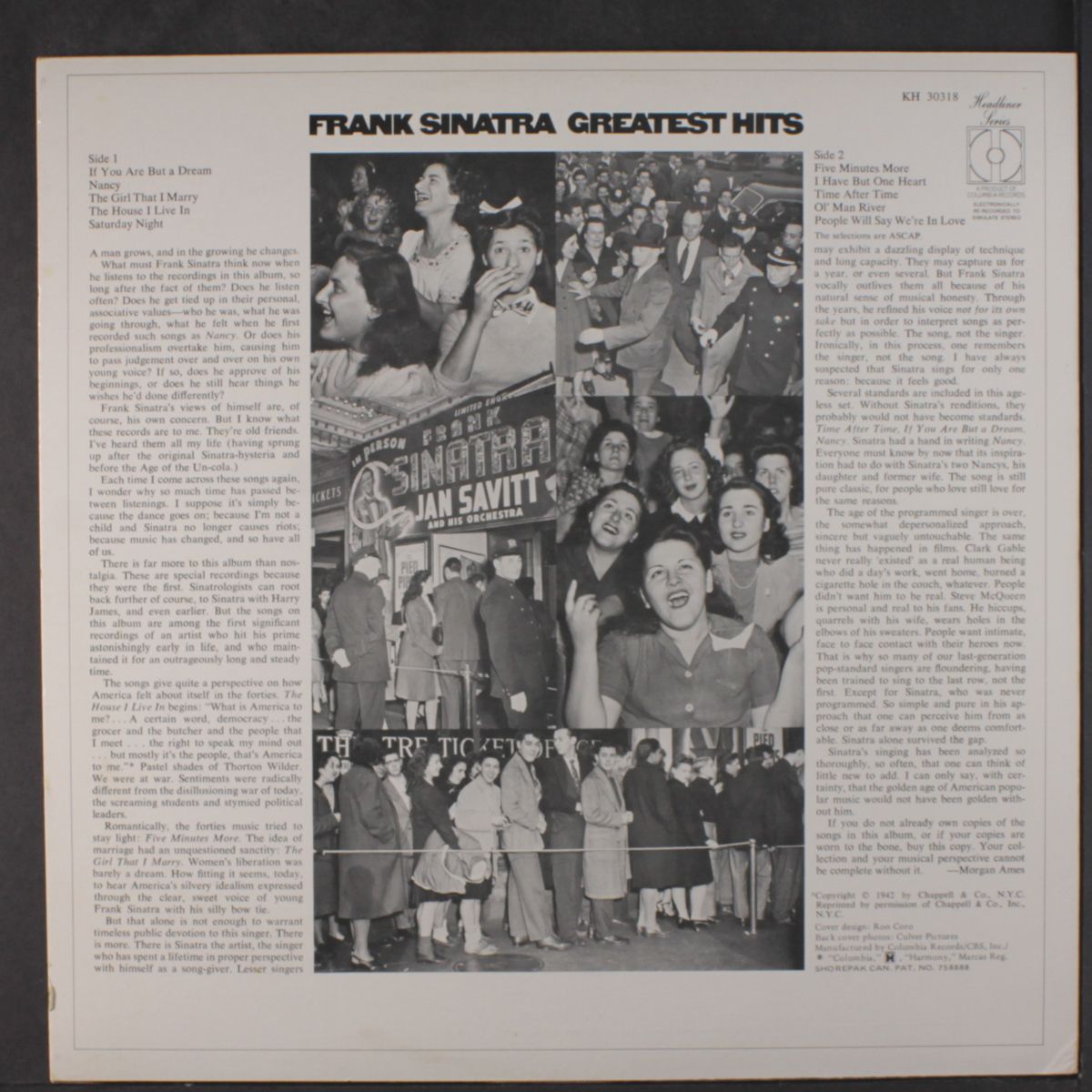 greatest hits, the early years by FRANK SINATRA