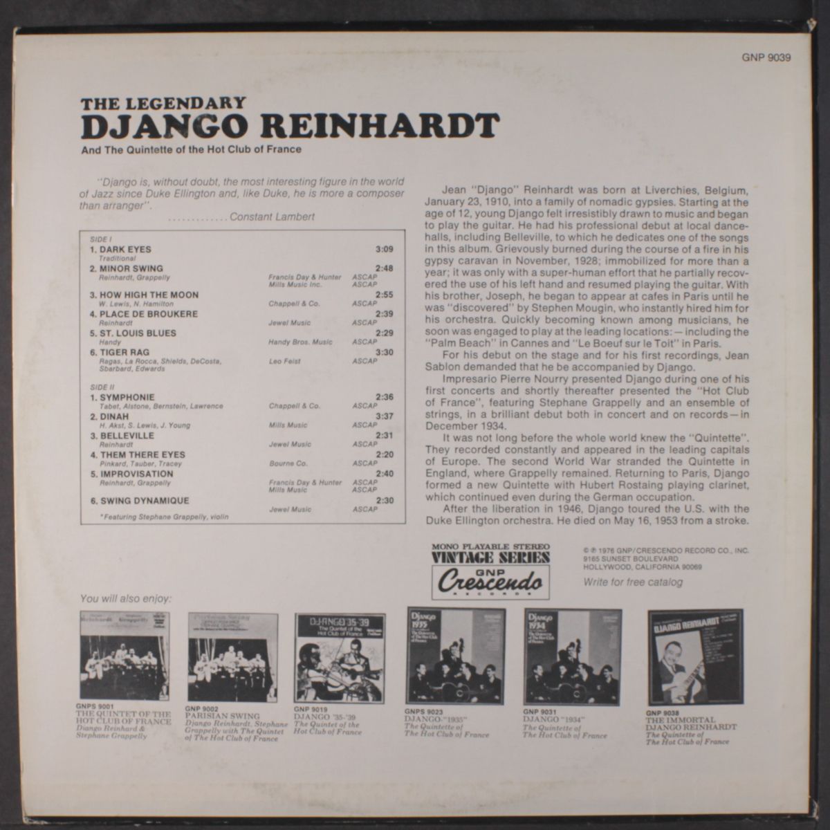 the legendary by DJANGO REINHARDT
