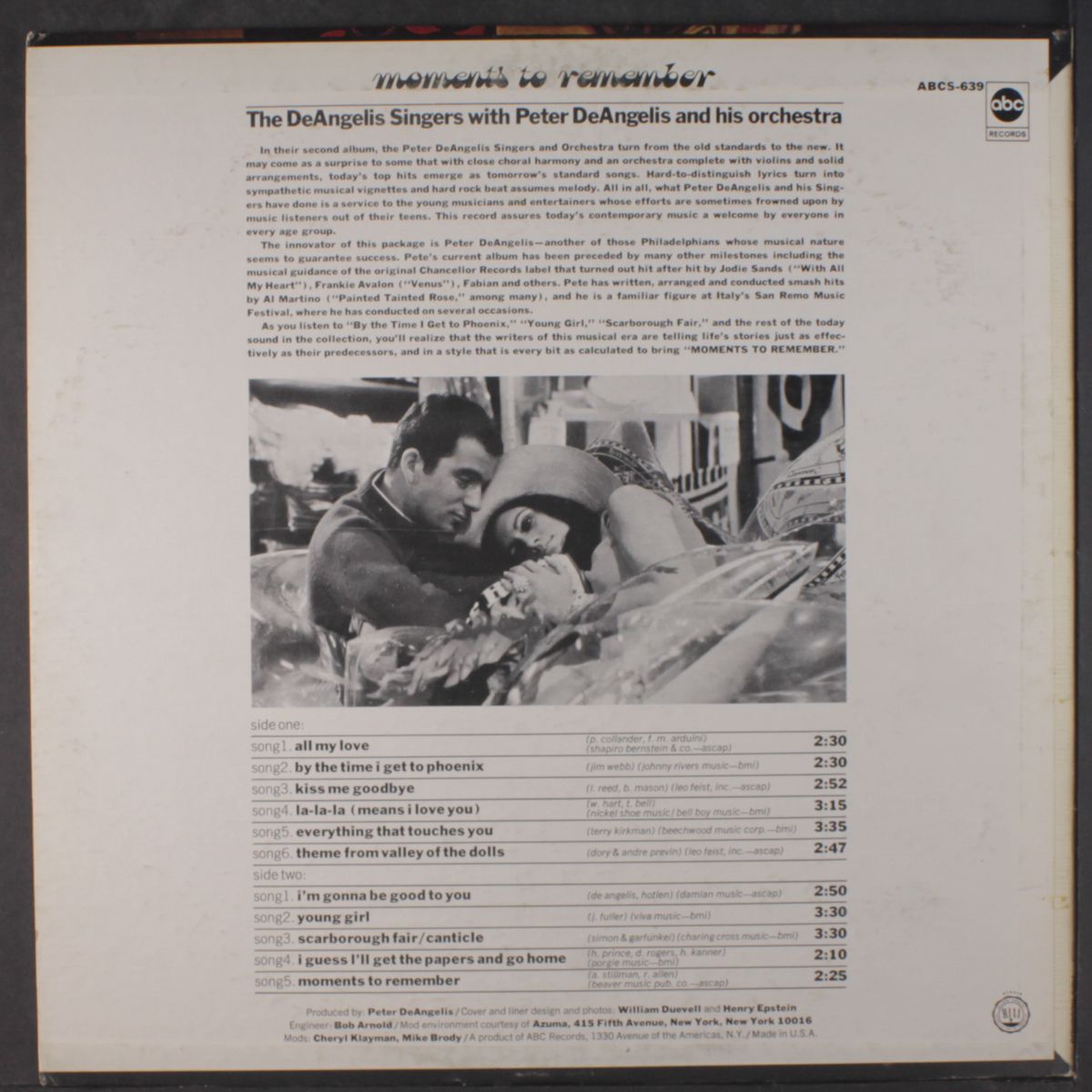 moments to remember by DE ANGELIS SINGERS