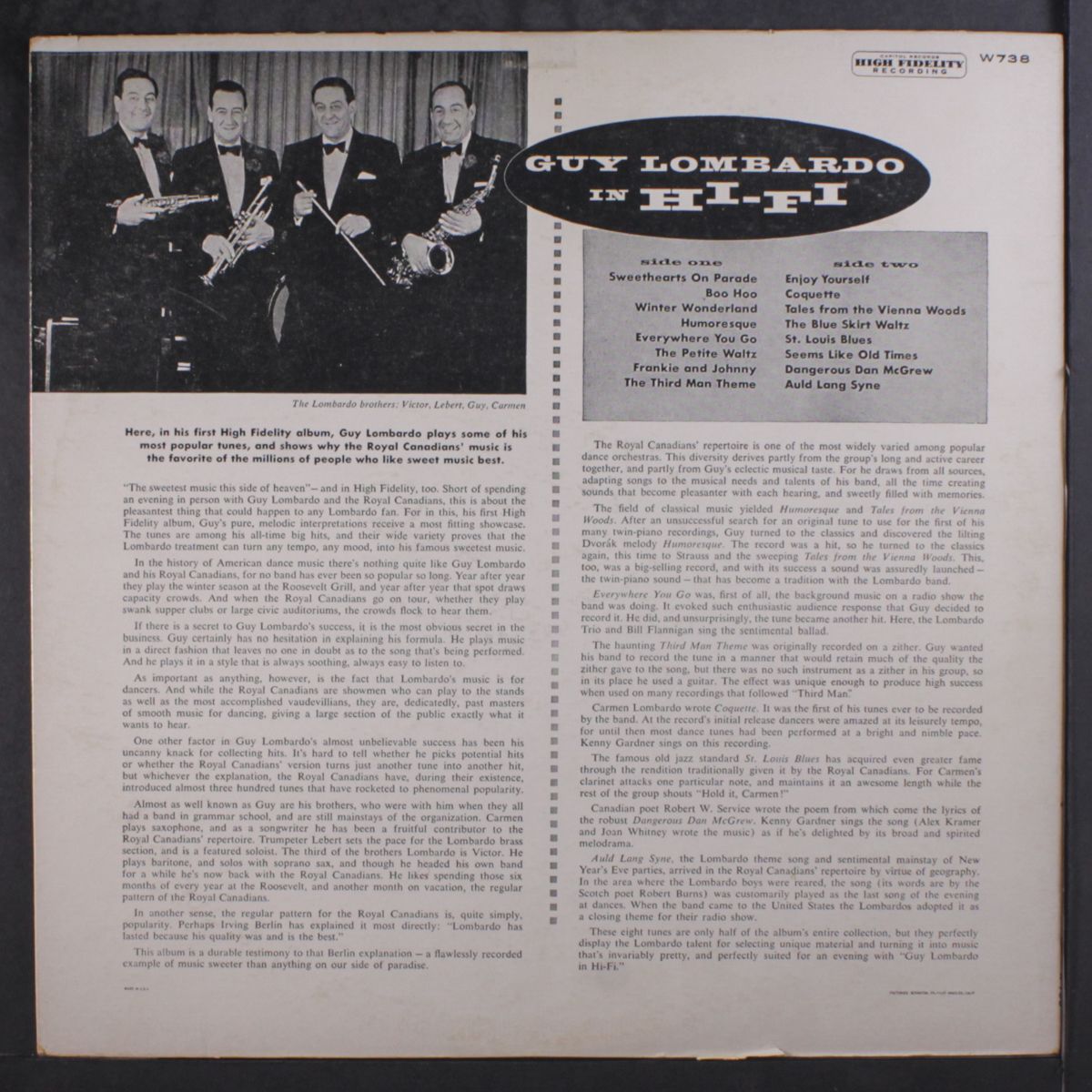 in hi-fi by GUY LOMBARDO