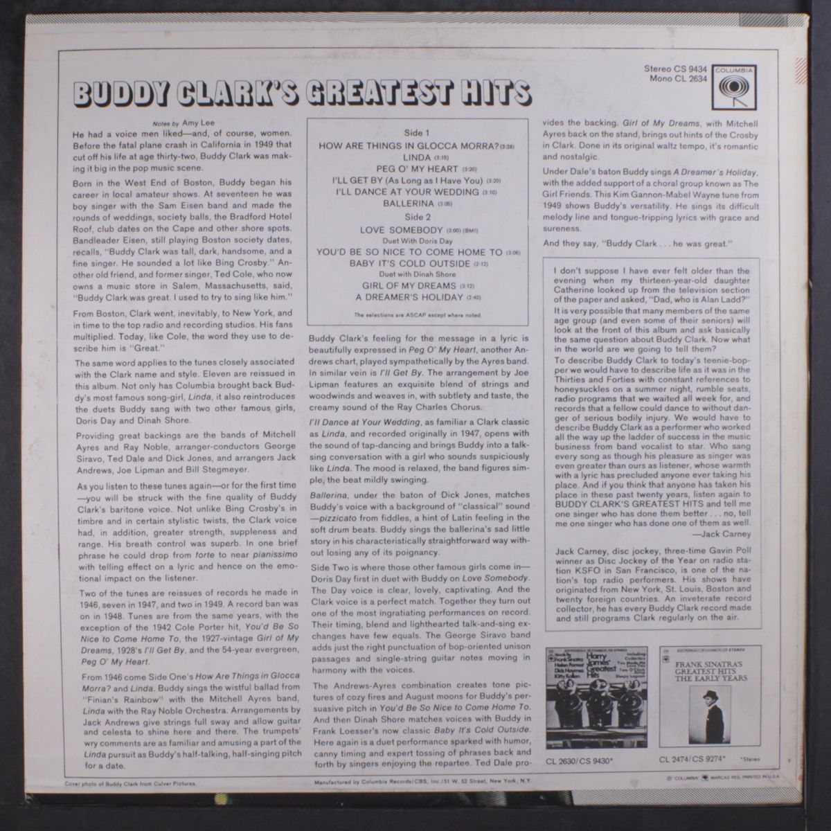greatest hits by BUDDY CLARK
