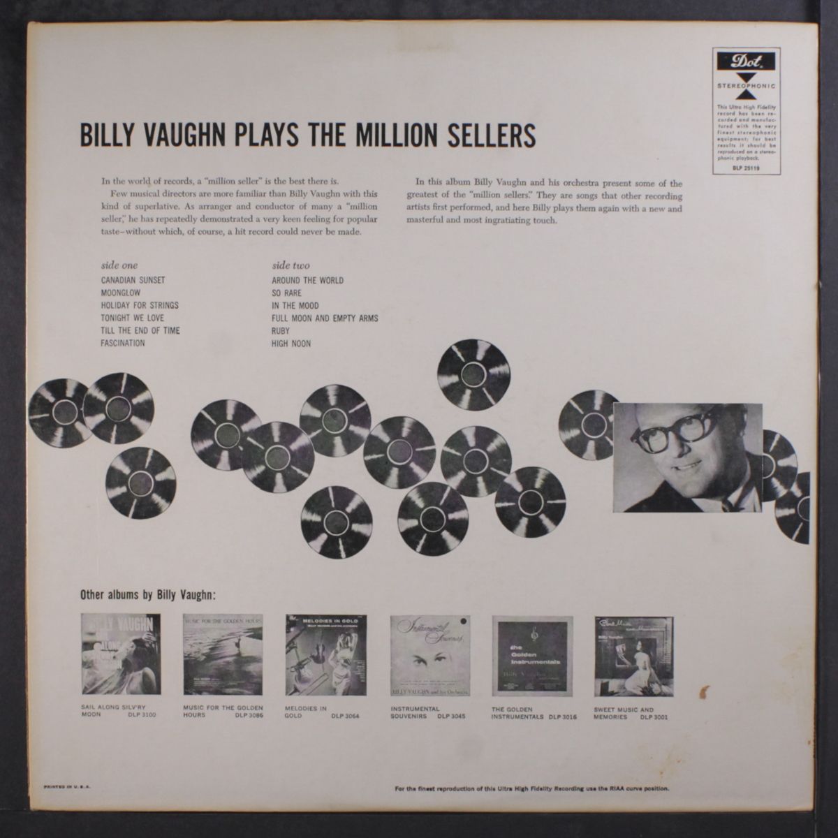 plays the million sellers by BILLY VAUGHN
