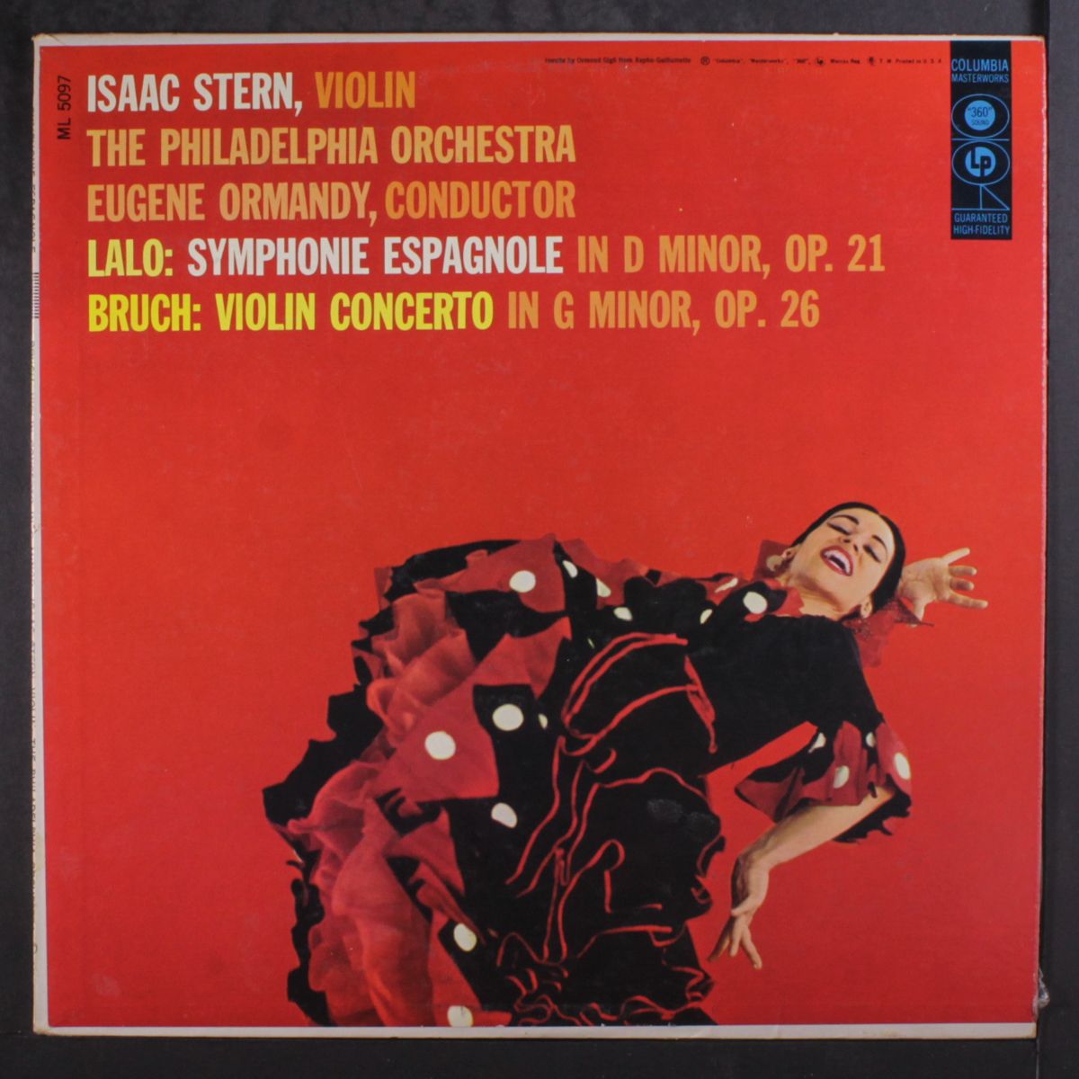 lalo: symphonie espagnole, bruch: violin concerto in g minor by ISAAC STERN