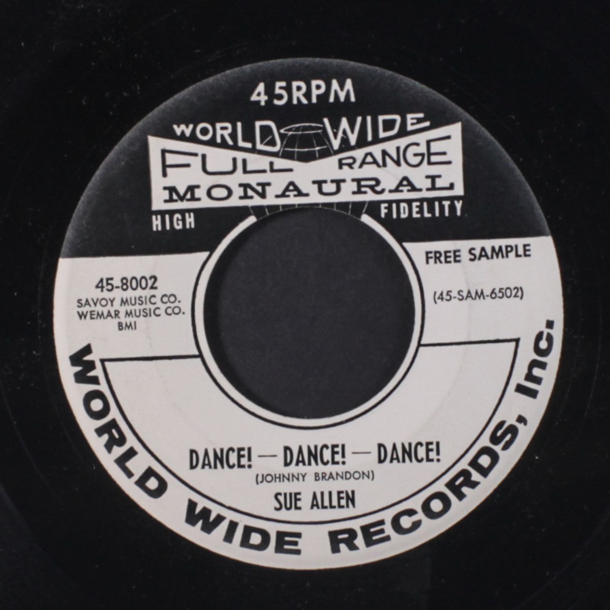 hurry back / dance! dance! dance! by SUE ALLEN