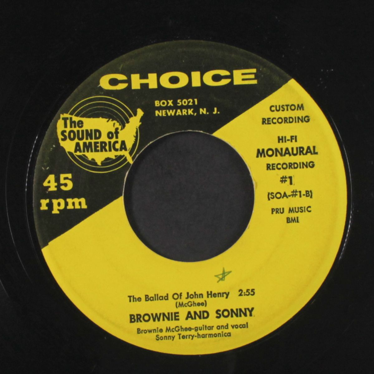 oh lawdy pick a bale of cotton / the ballad of john henry by BROWNIE MCGHEE & SONNY TERRY