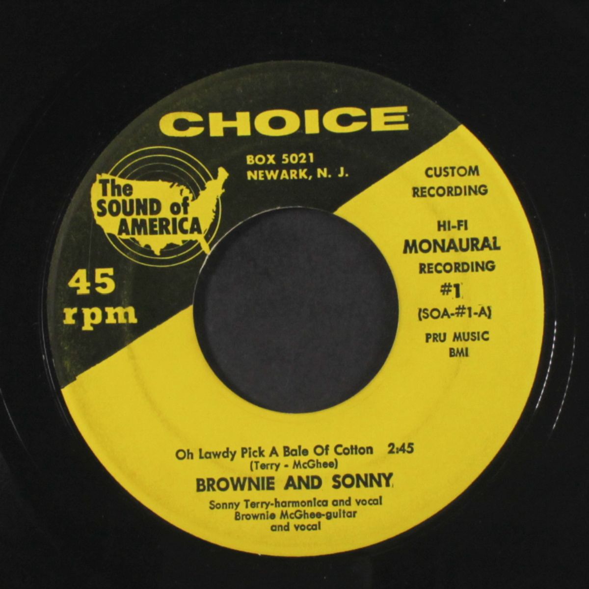 oh lawdy pick a bale of cotton / the ballad of john henry by BROWNIE MCGHEE & SONNY TERRY