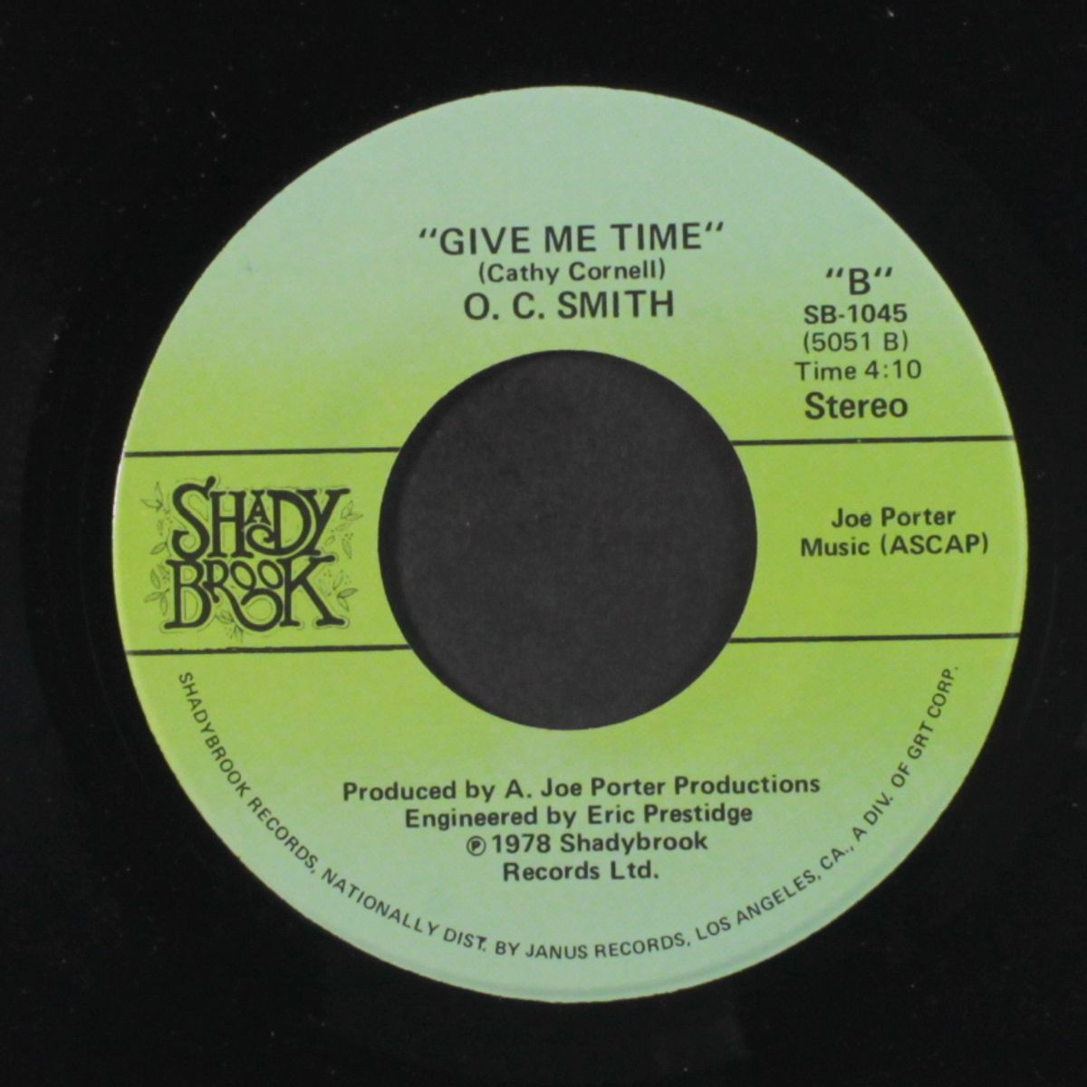 love to burn / give me time by O.C. SMITH