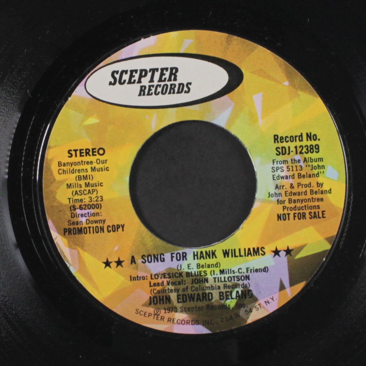 a song for hank williams / mono by JOHN EDWARD BELAND