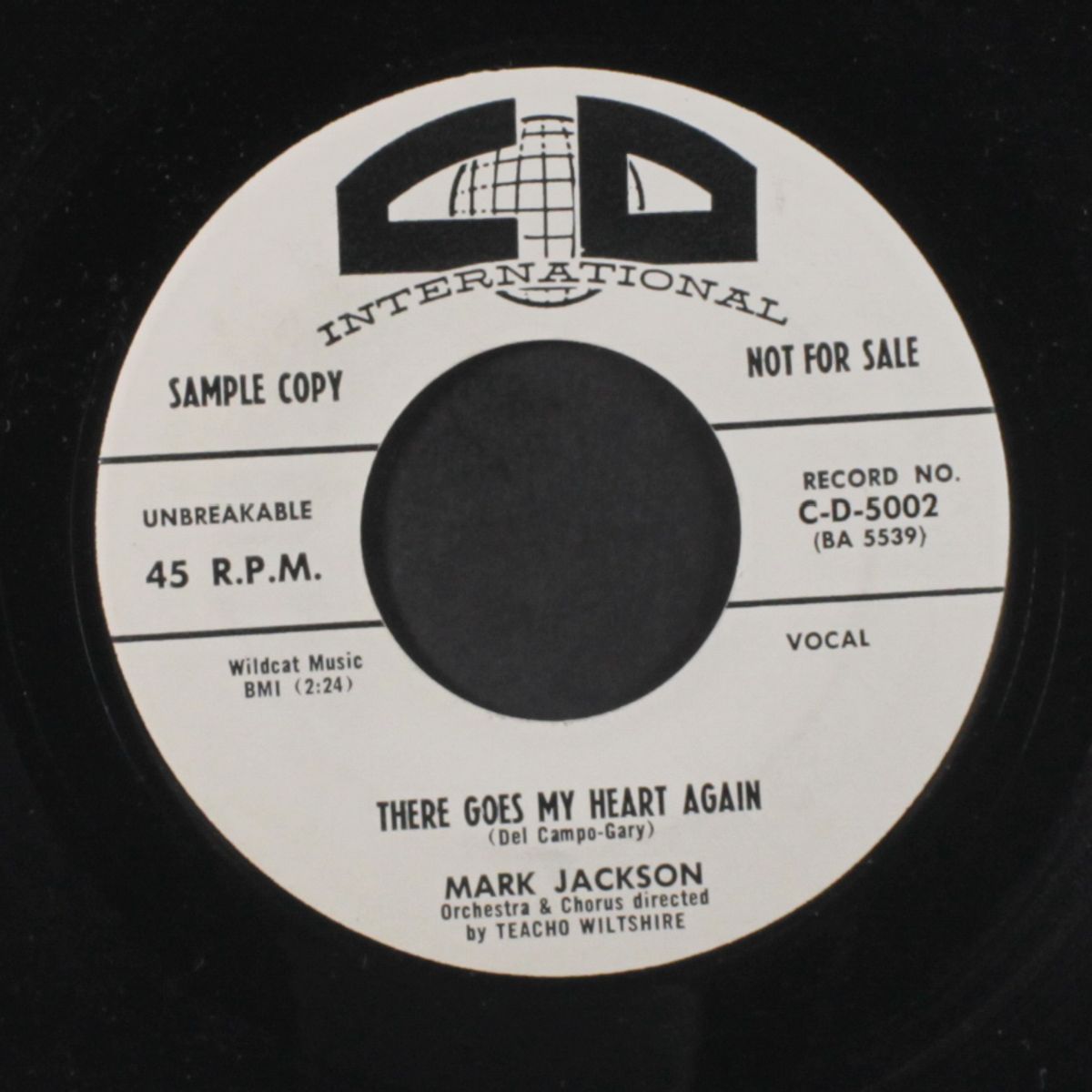 baby / there goes my heart again by MARK JACKSON