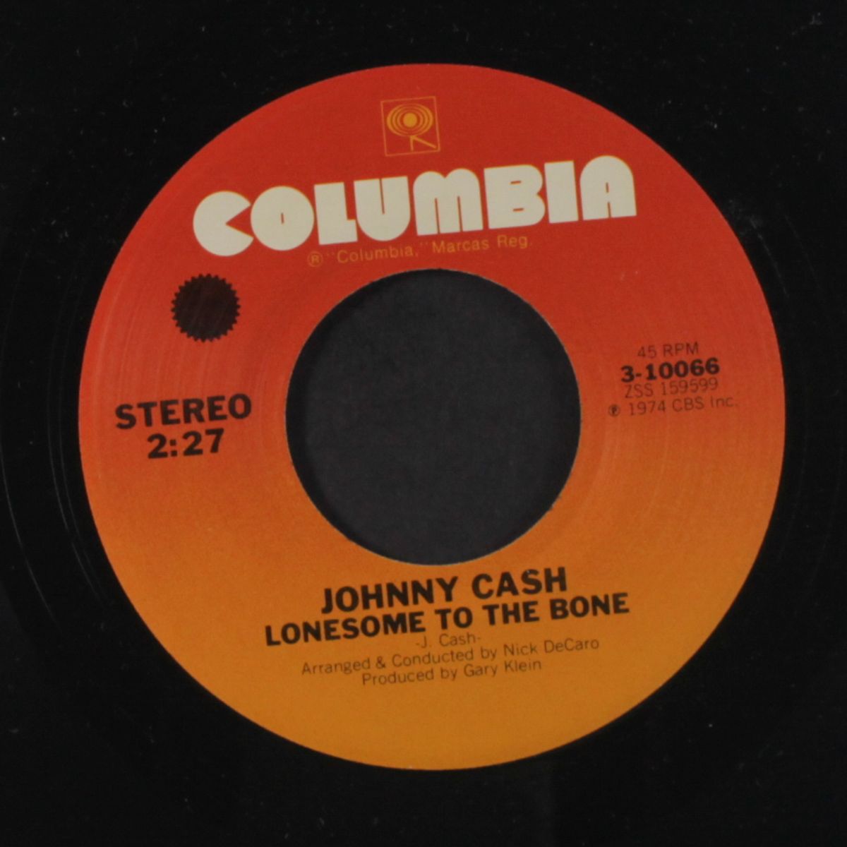 the lady came from baltimore / lonesome to the bone by CASH