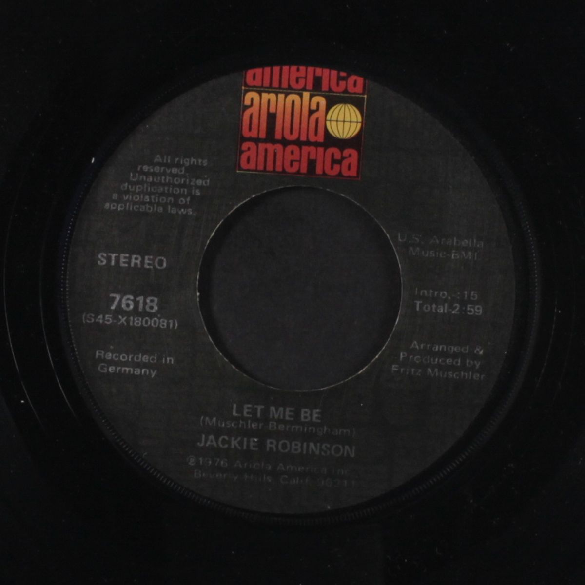 movin' like a superstar / let me be by JACKIE ROBINSON