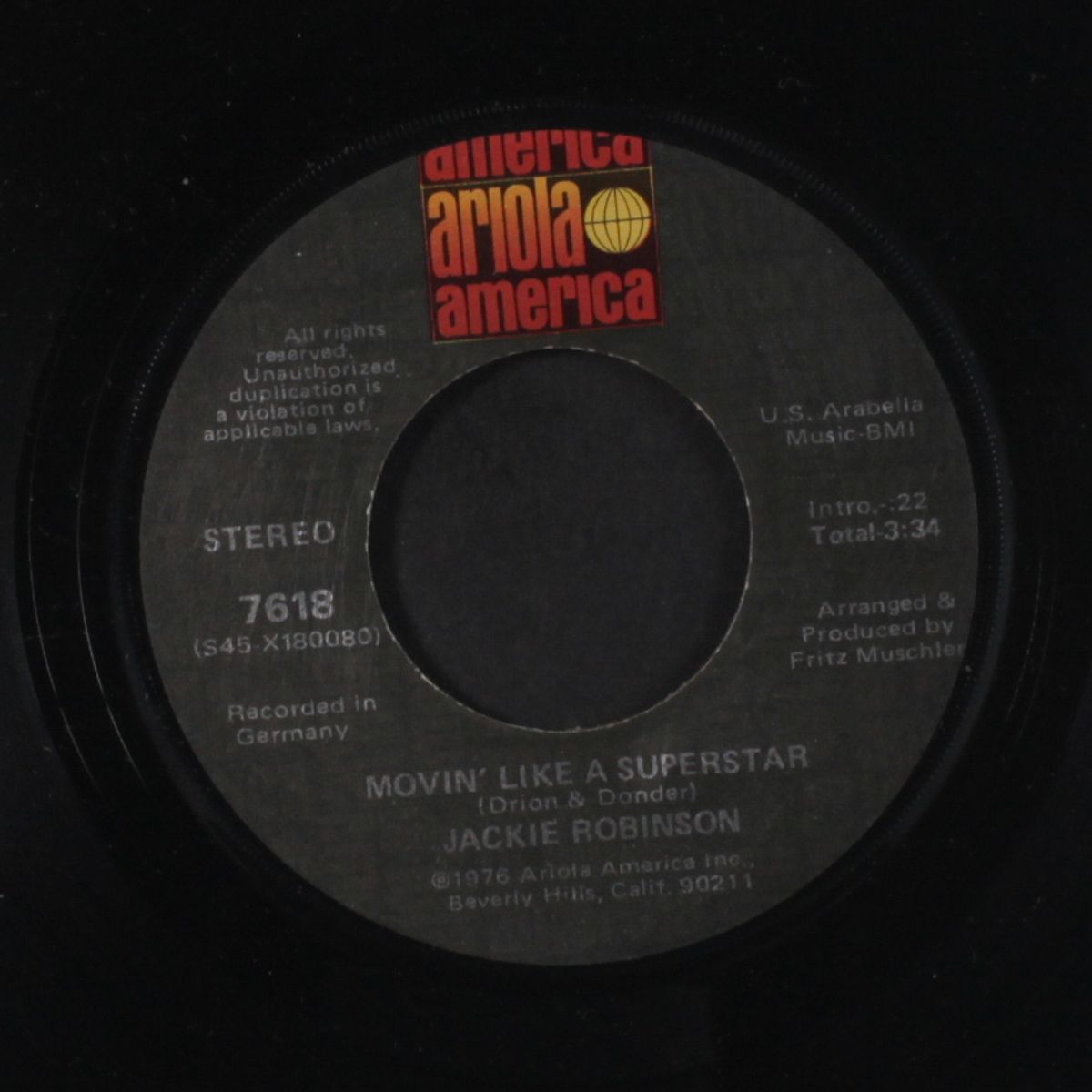 movin' like a superstar / let me be by JACKIE ROBINSON