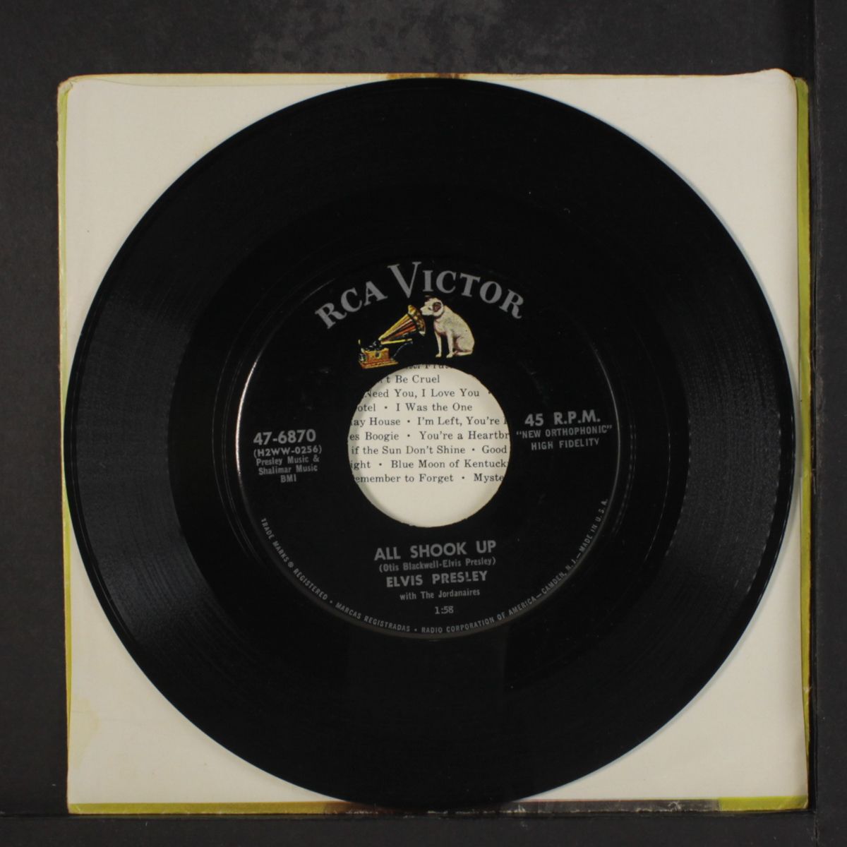 all shook up / that's when your heartaches begin by ELVIS PRESLEY