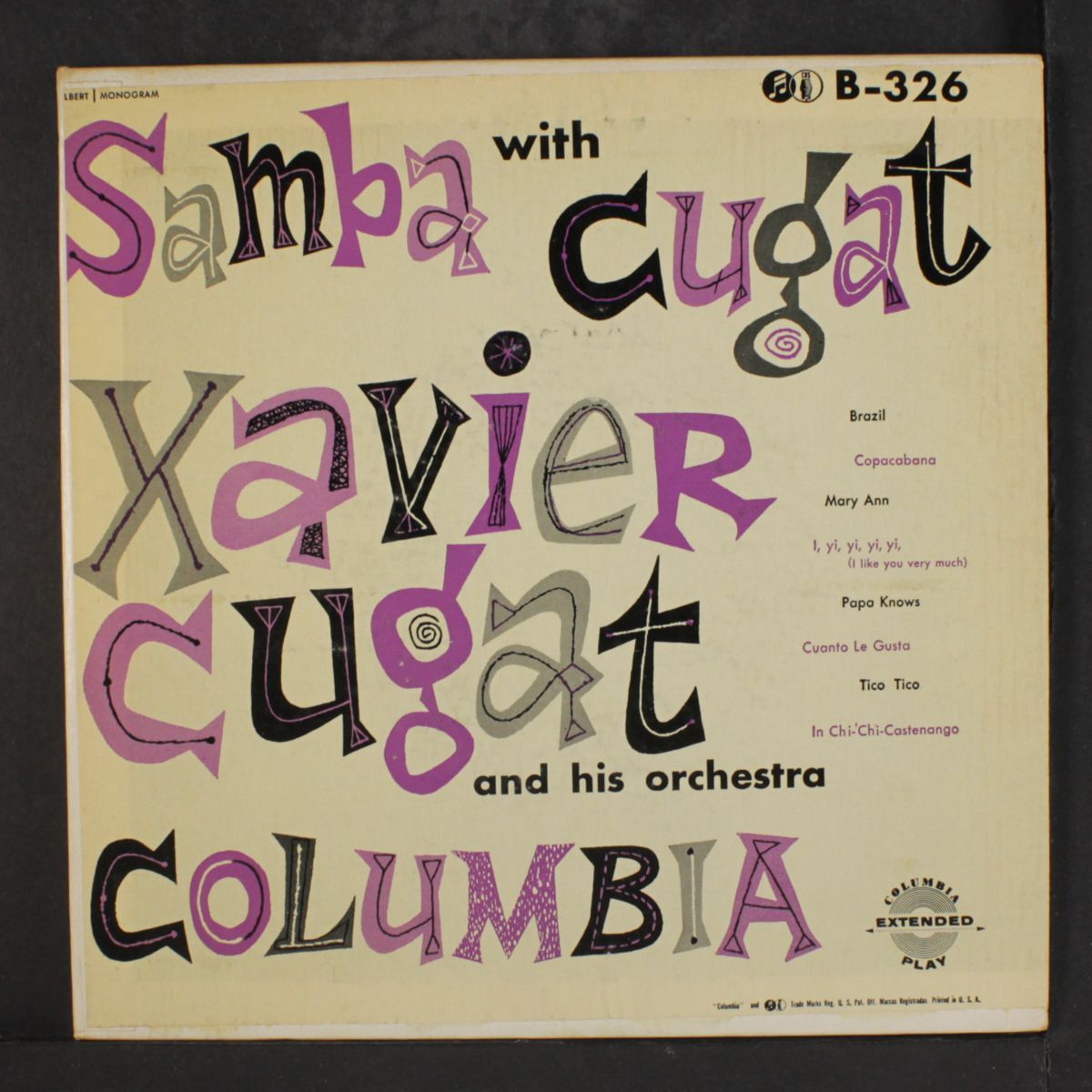 samba with cugat by XAVIER CUGAT