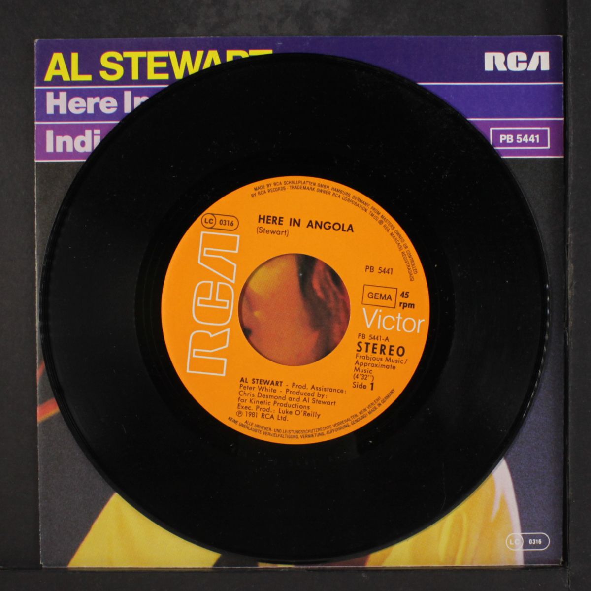 here in angola / indian summer by AL STEWART