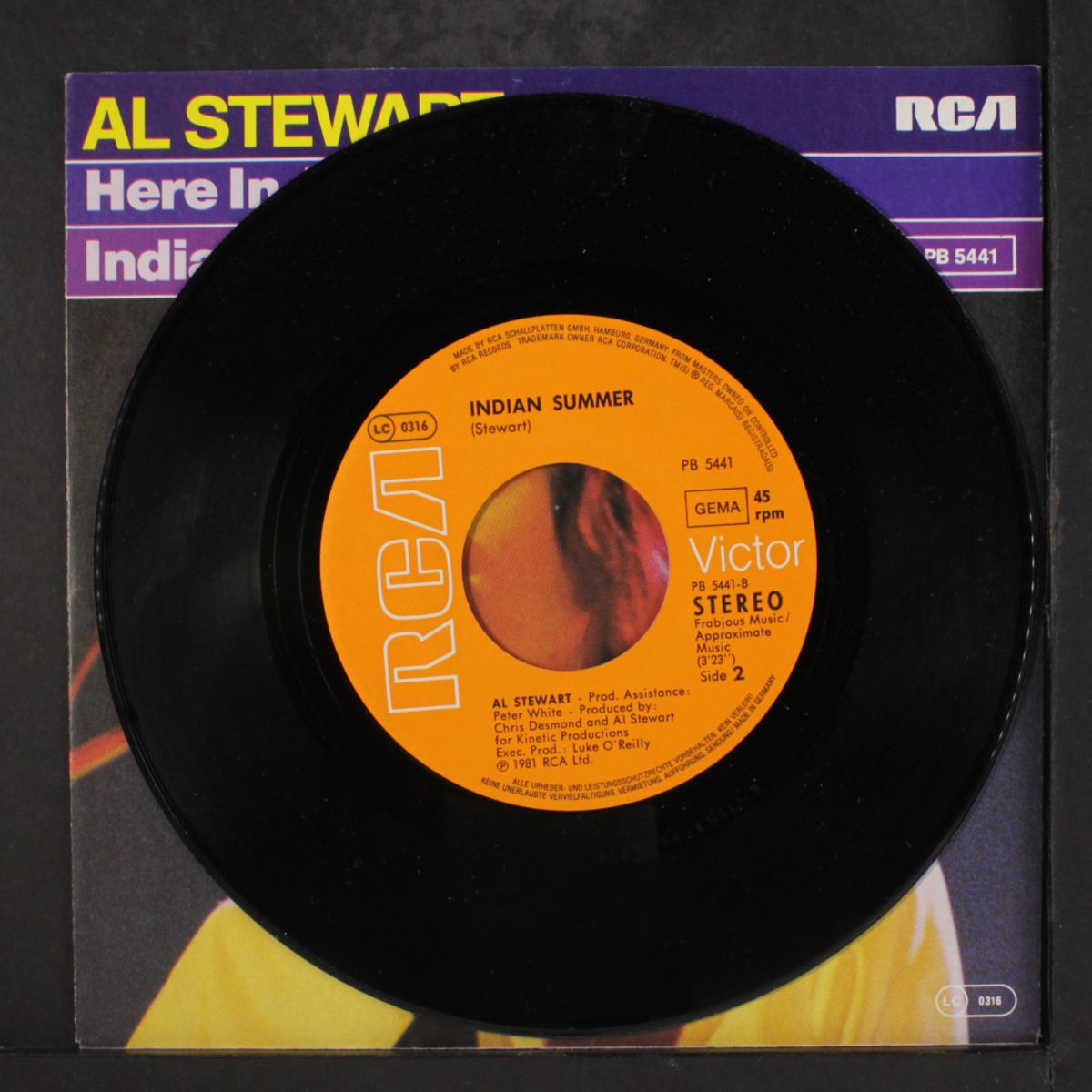 here in angola / indian summer by AL STEWART