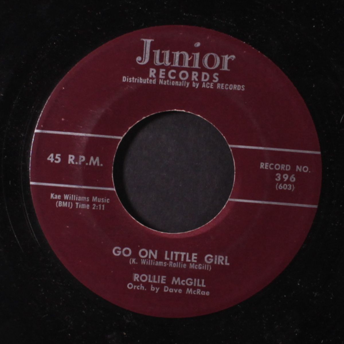 ain't going steady anymore / go on little girl by ROLLIE MCGILL