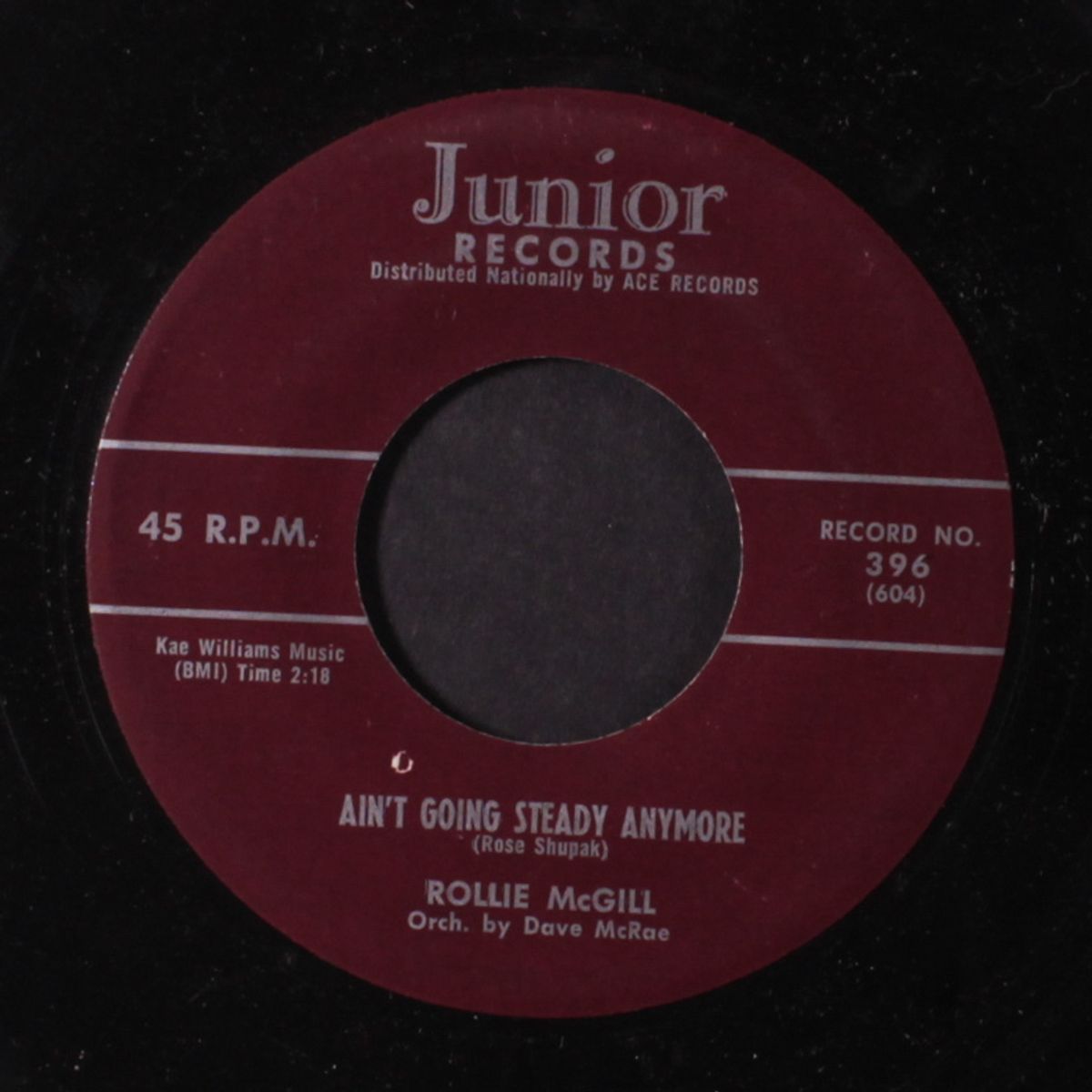 ain't going steady anymore / go on little girl by ROLLIE MCGILL