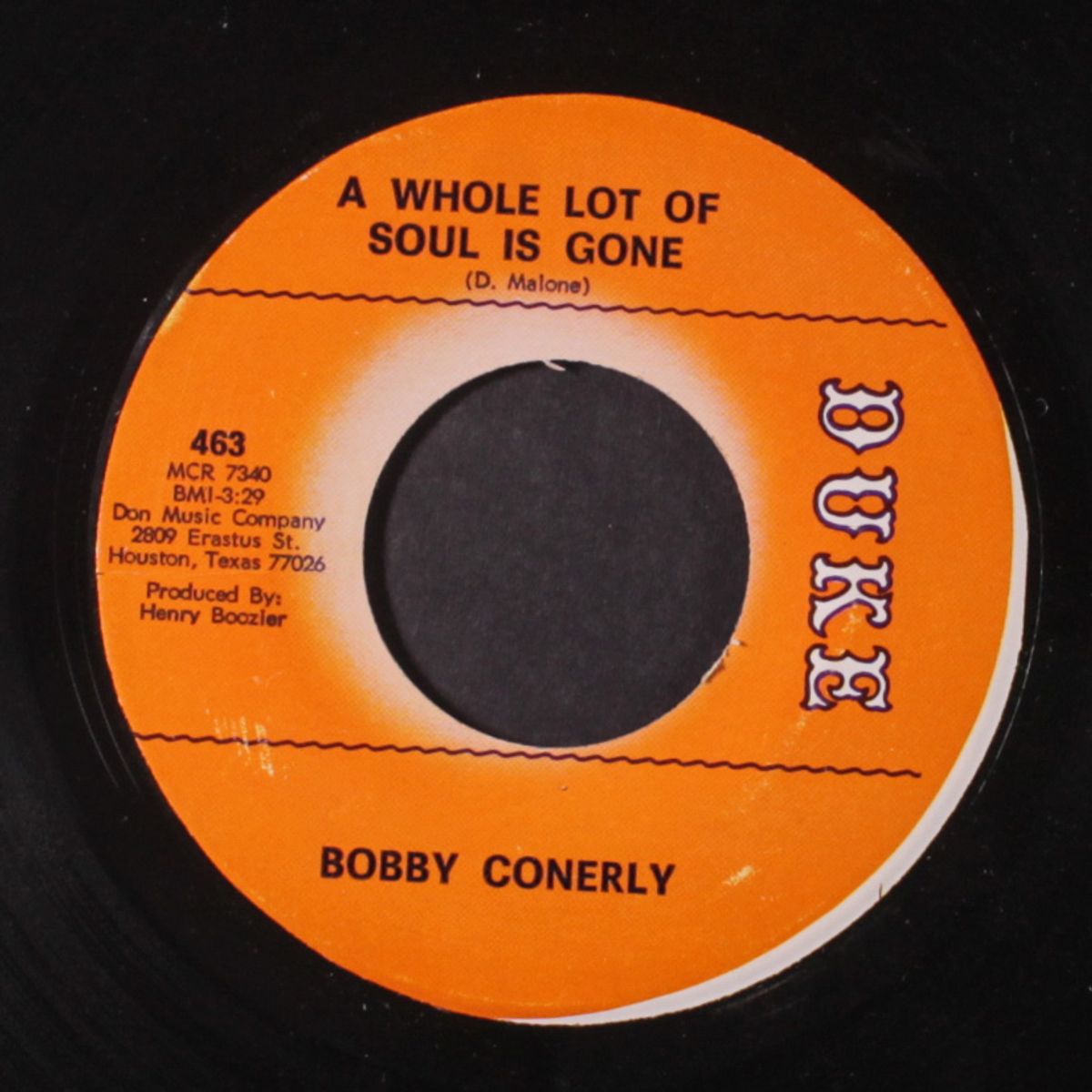 a whole lot of soul is gone / little girls go home by BOBBY CONERLY