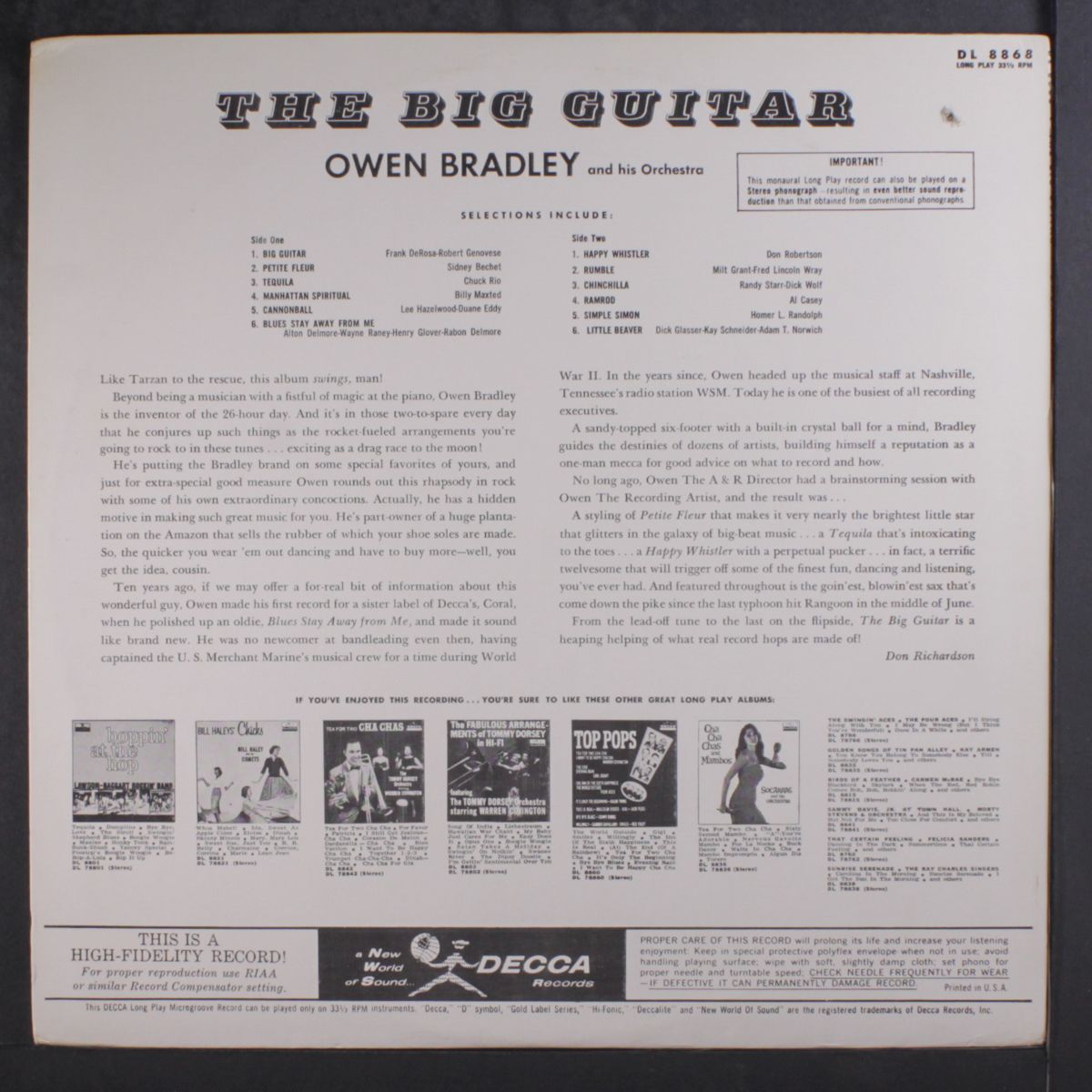 big guitar by OWEN BRADLEY