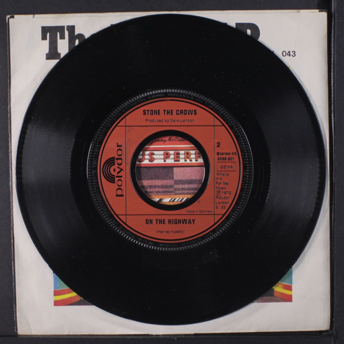 good time girl / on the highway by STONE THE CROWS