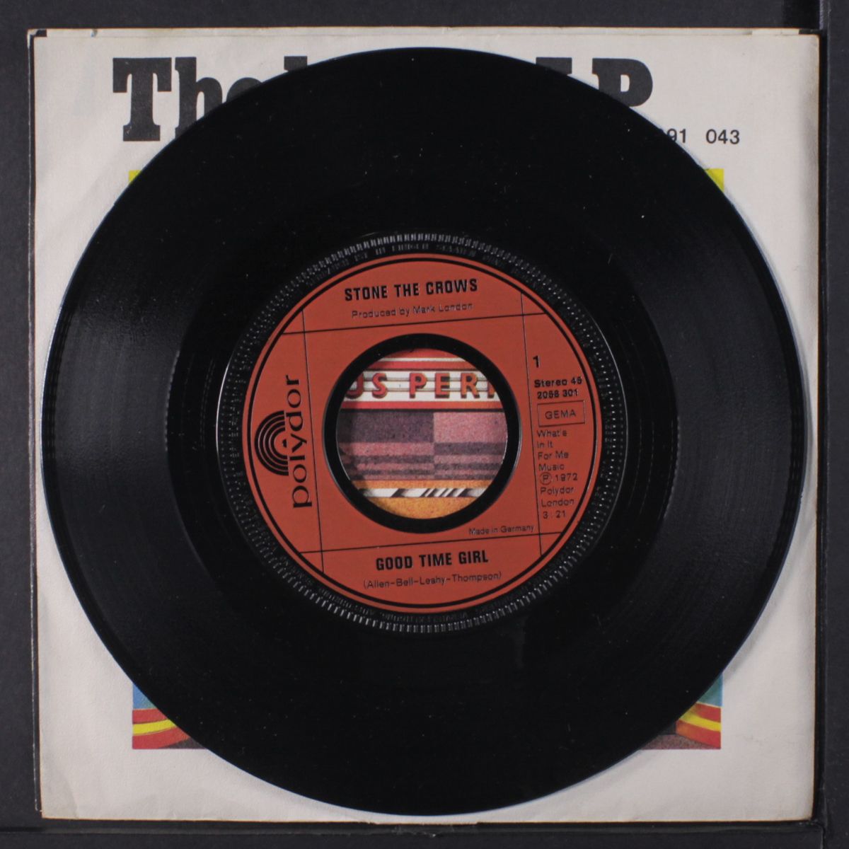 good time girl / on the highway by STONE THE CROWS