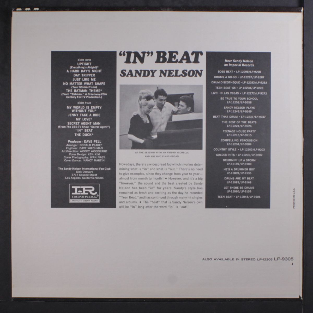 in beat by SANDY NELSON