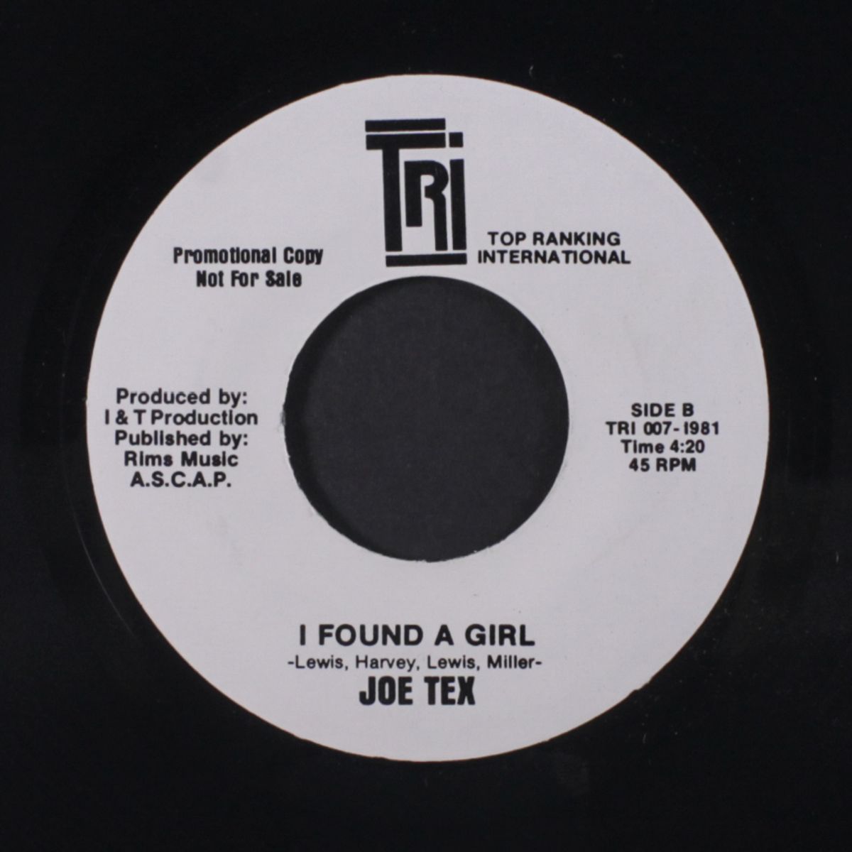 i found a girl / same by JOE TEX