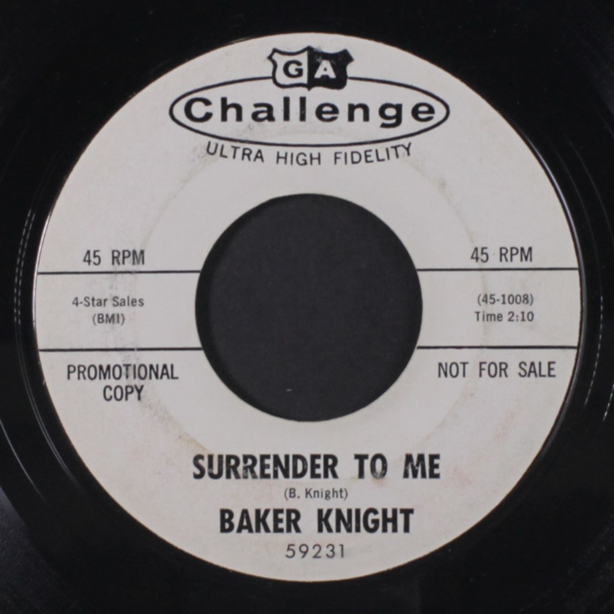 surrender to me / when somebody mentions your name by BAKER KNIGHT