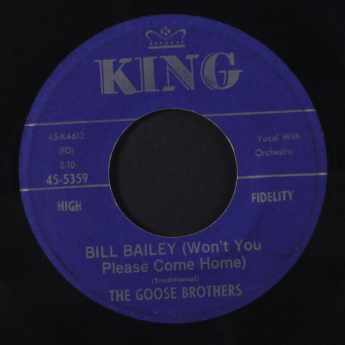 blue tail fly / bill bailey won't you please come home by GOOSE BROTHERS