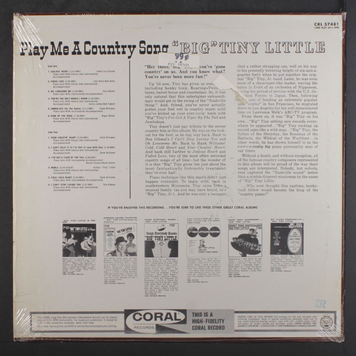 play me a country song by BIG TINY LITTLE