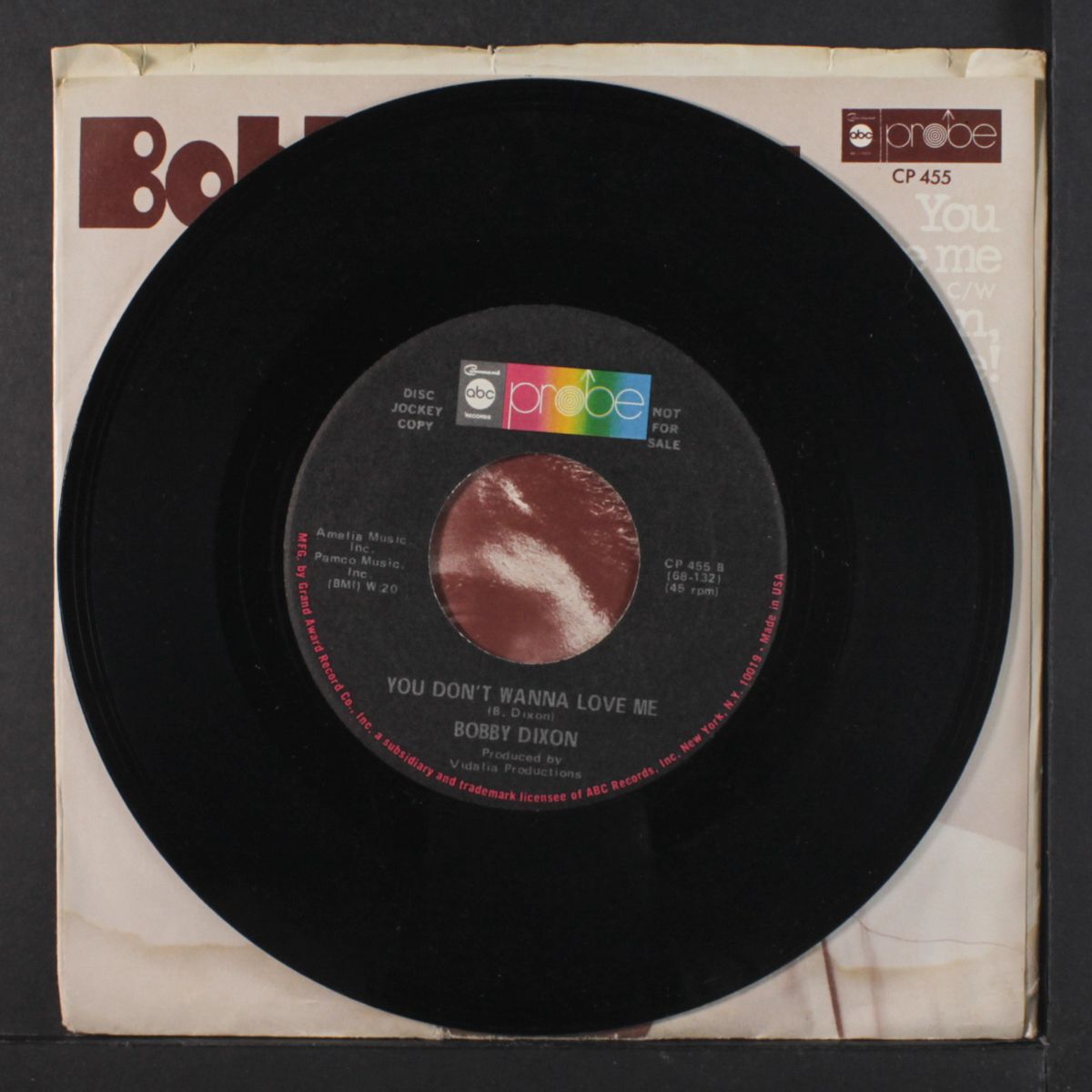 you don't wanna love me / woman, you made me by BOBBY DIXON