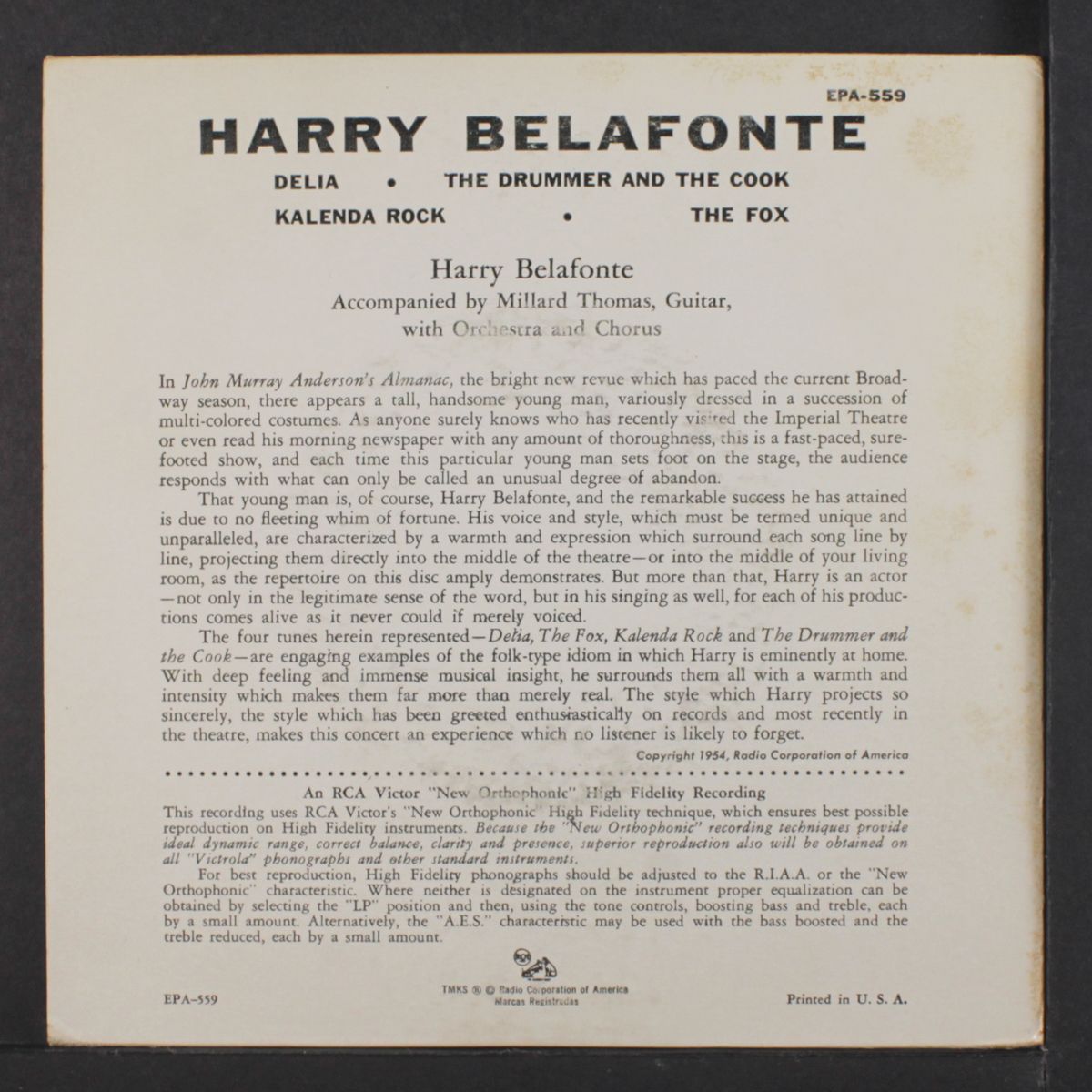 harry belafonte by HARRY BELAFONTE