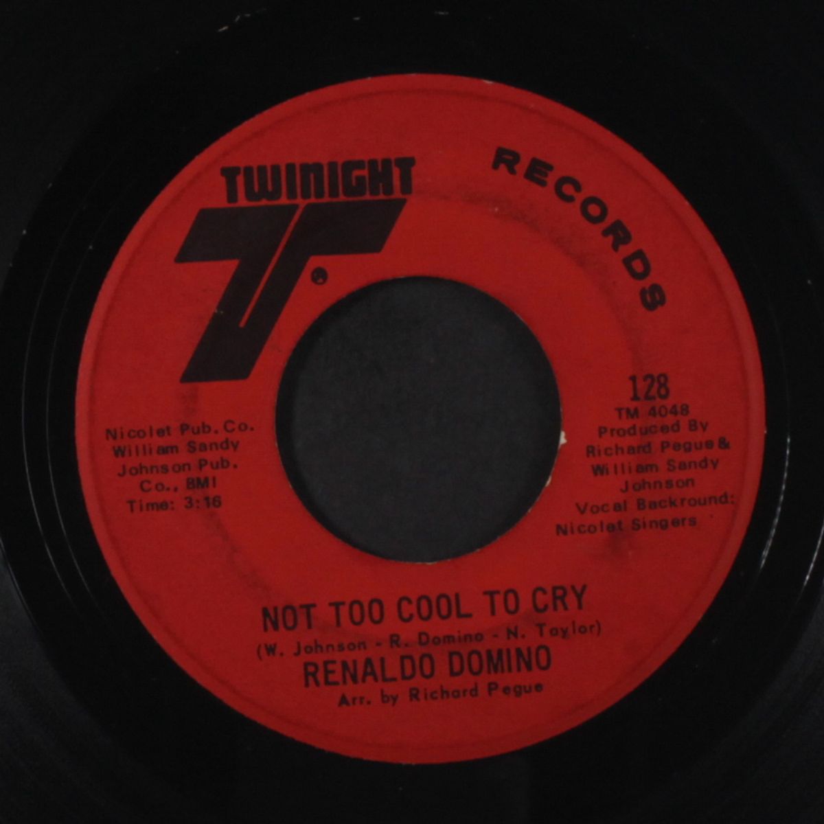 not too cool to cry / nevermore by RENALDO DOMINO