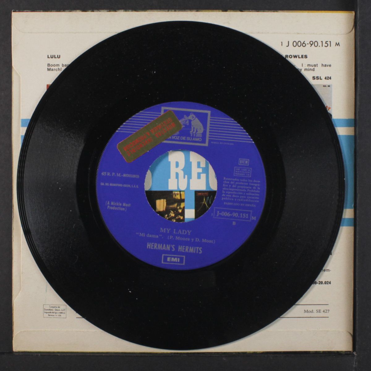 my sentimental friend / my lady by HERMAN'S HERMITS