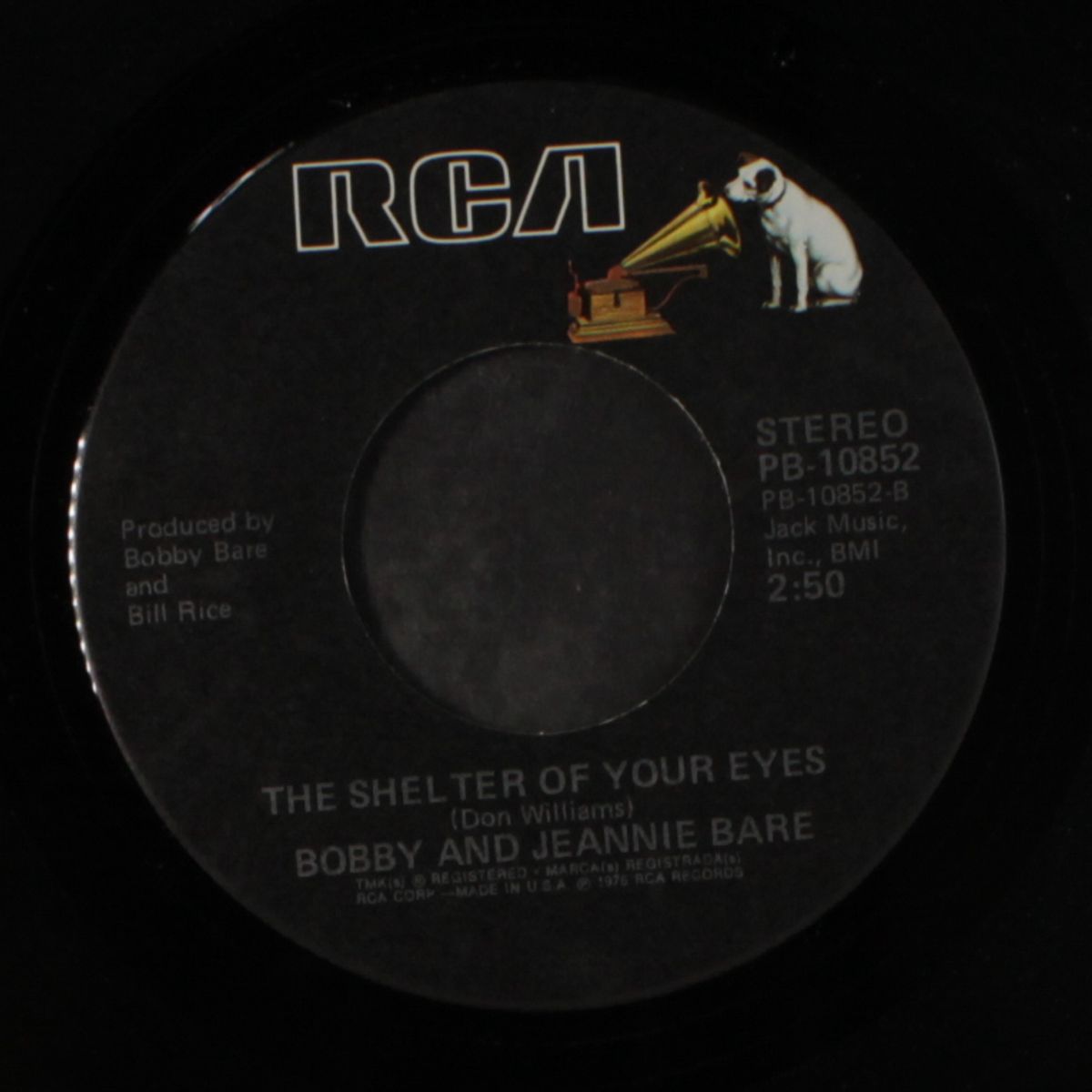 vegas / the shelter of your eyes by BOBBY BARE