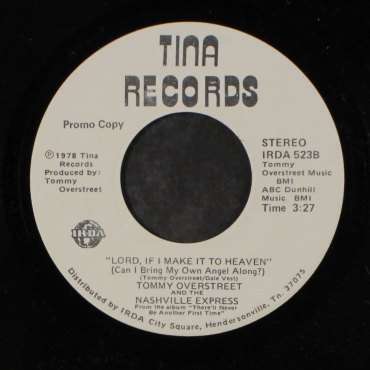 tears / lord if i make it to heaven by TOMMY OVERSTREET