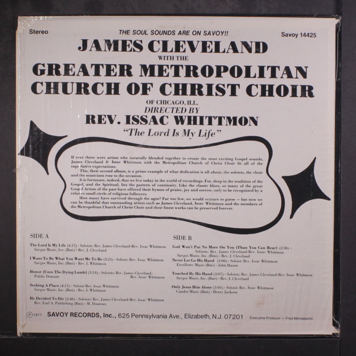 the lord is my life by JAMES CLEVELAND