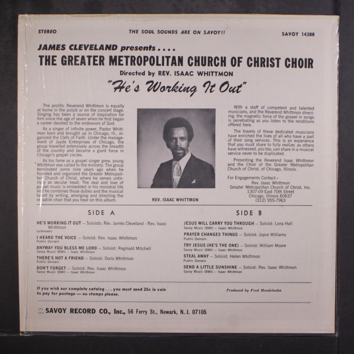 greater metropolitan church of christ choir by JAMES CLEVELAND