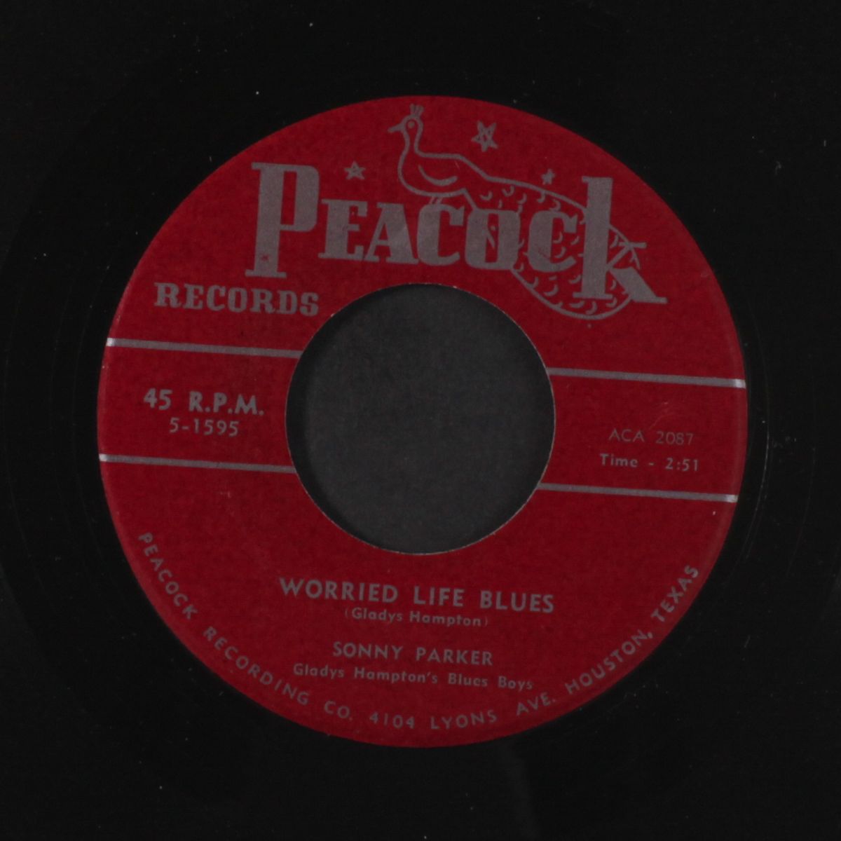 worried life blues / money ain't everything by SONNY PARKER