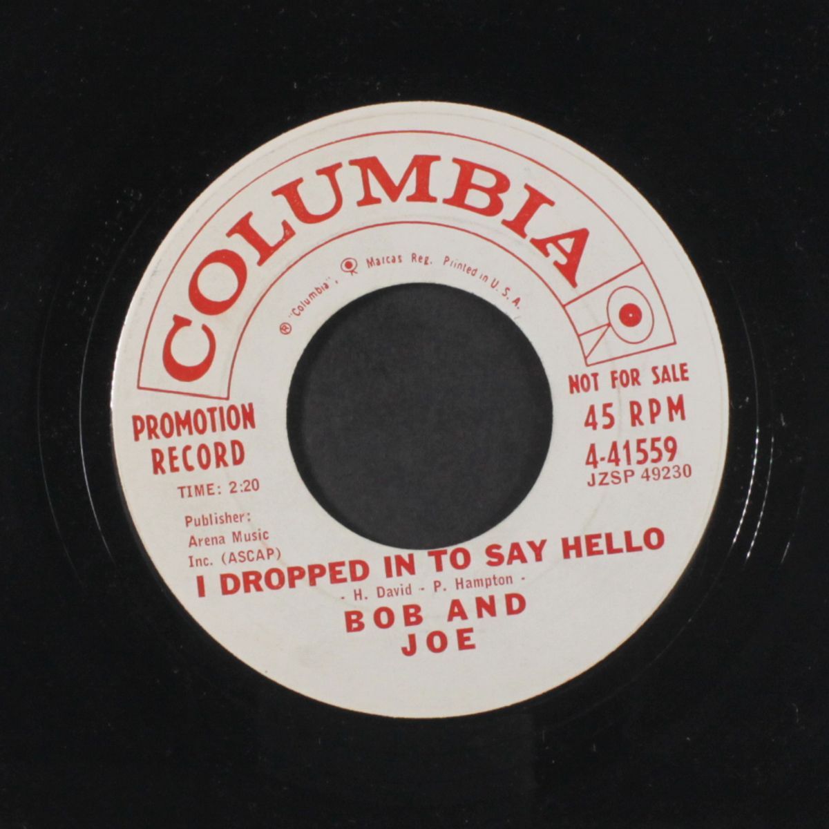i love only you / i dropped in to say hello by BOB & JOE