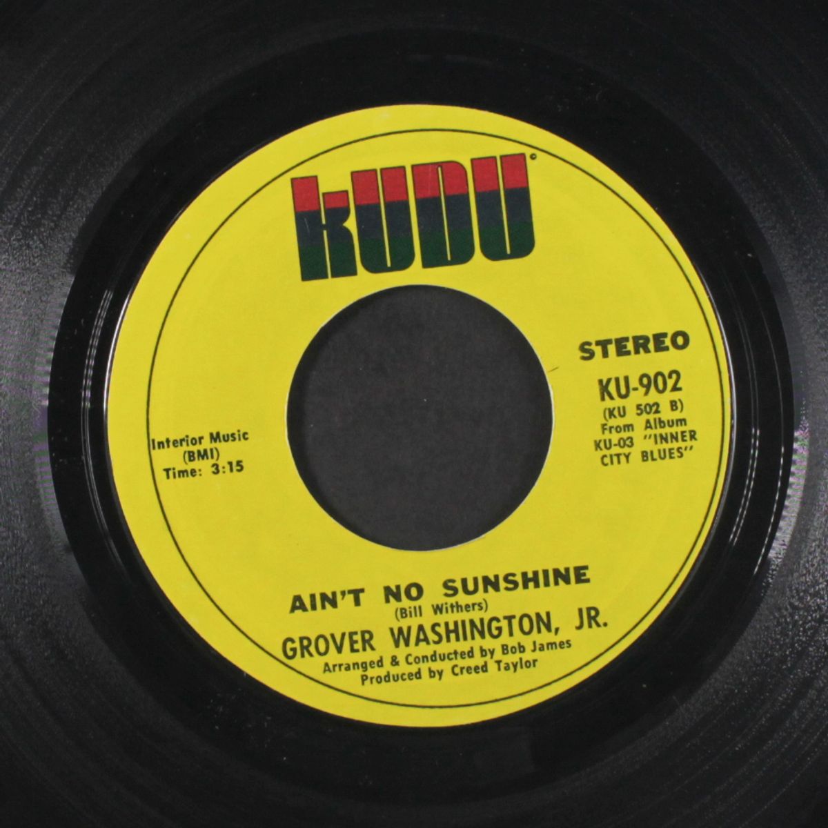 inner city blues / ain't no sunshine by GROVER WASHINGTON, JR.