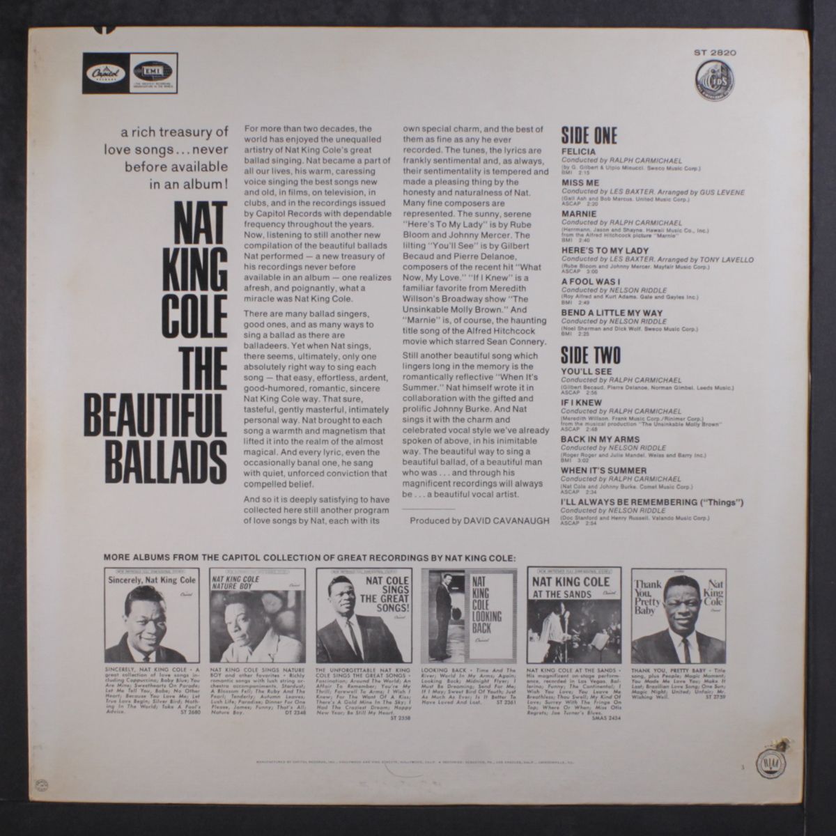 the beautiful ballads by NAT KING COLE