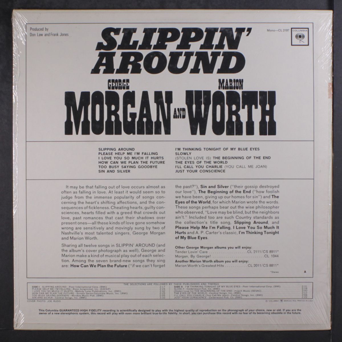 slippin' around by GEORGE MORGAN & MARION WORTH