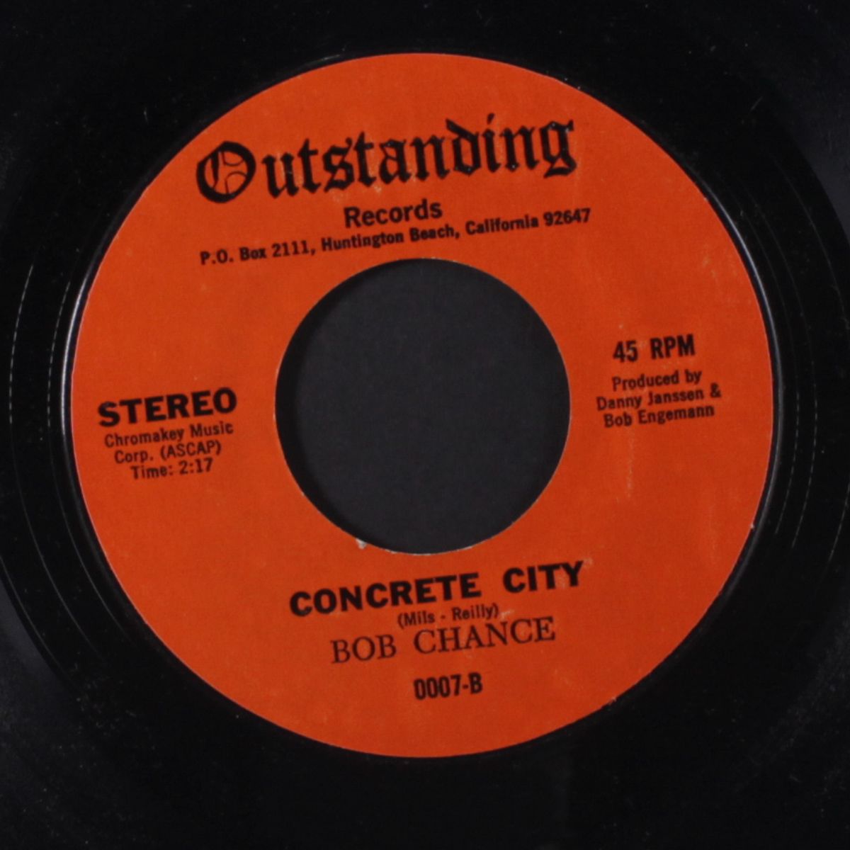 on the road to love / concrete city by BOB CHANCE