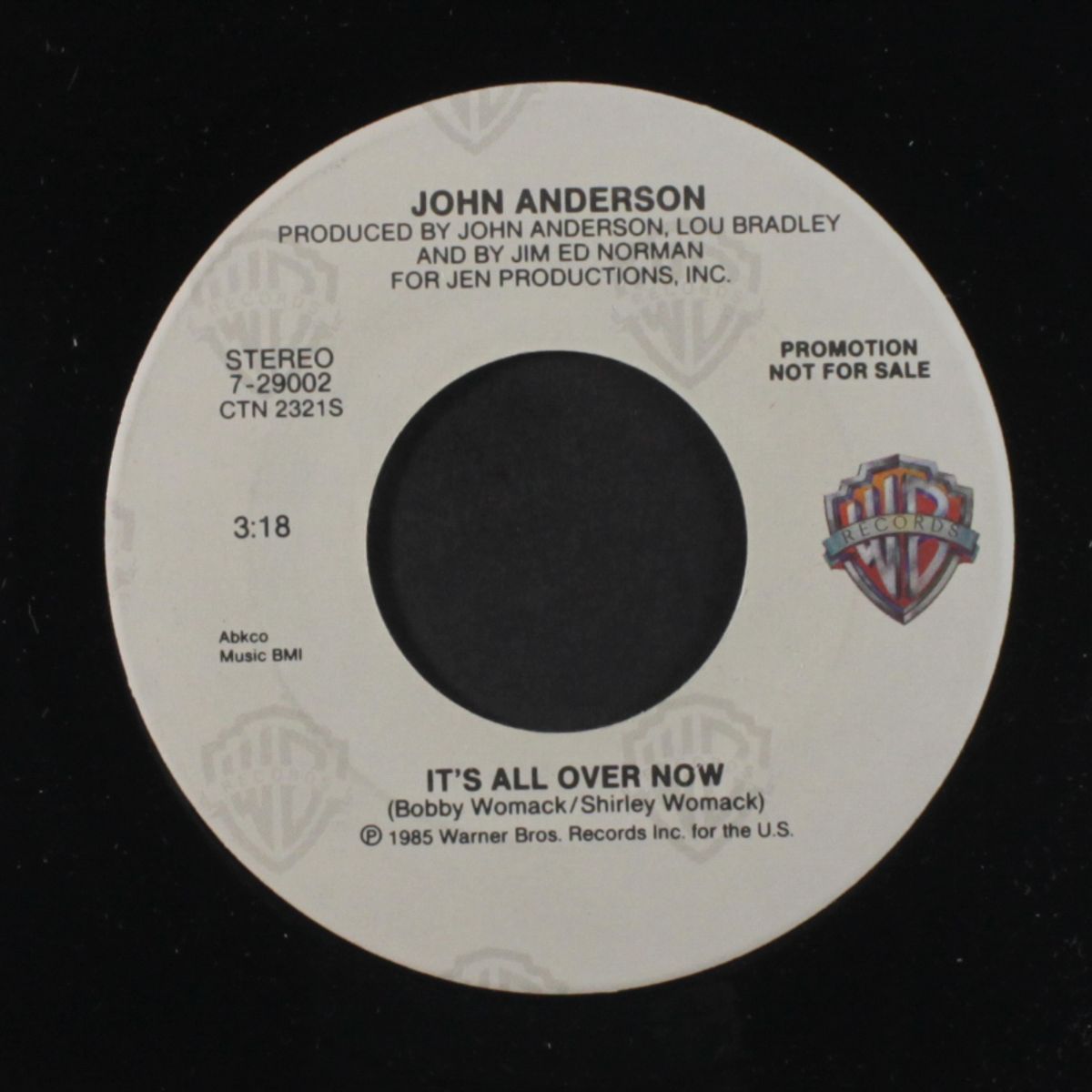 it's all over/ same by JOHN ANDERSON