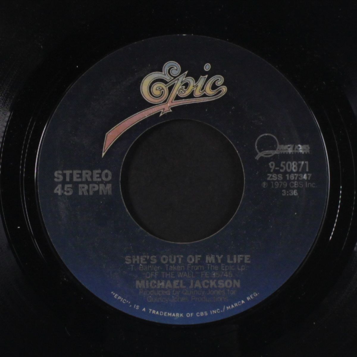 she's out of my life / get on the floor by MICHAEL JACKSON